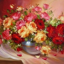 Схема вышивки «krásne ruže»