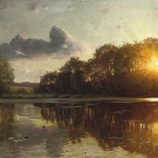 Схема вышивки «закат»