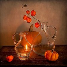 Схема вышивки «Натюрморт со свечой .»