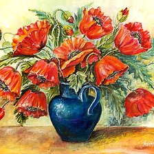 Схема вышивки «Маки.»