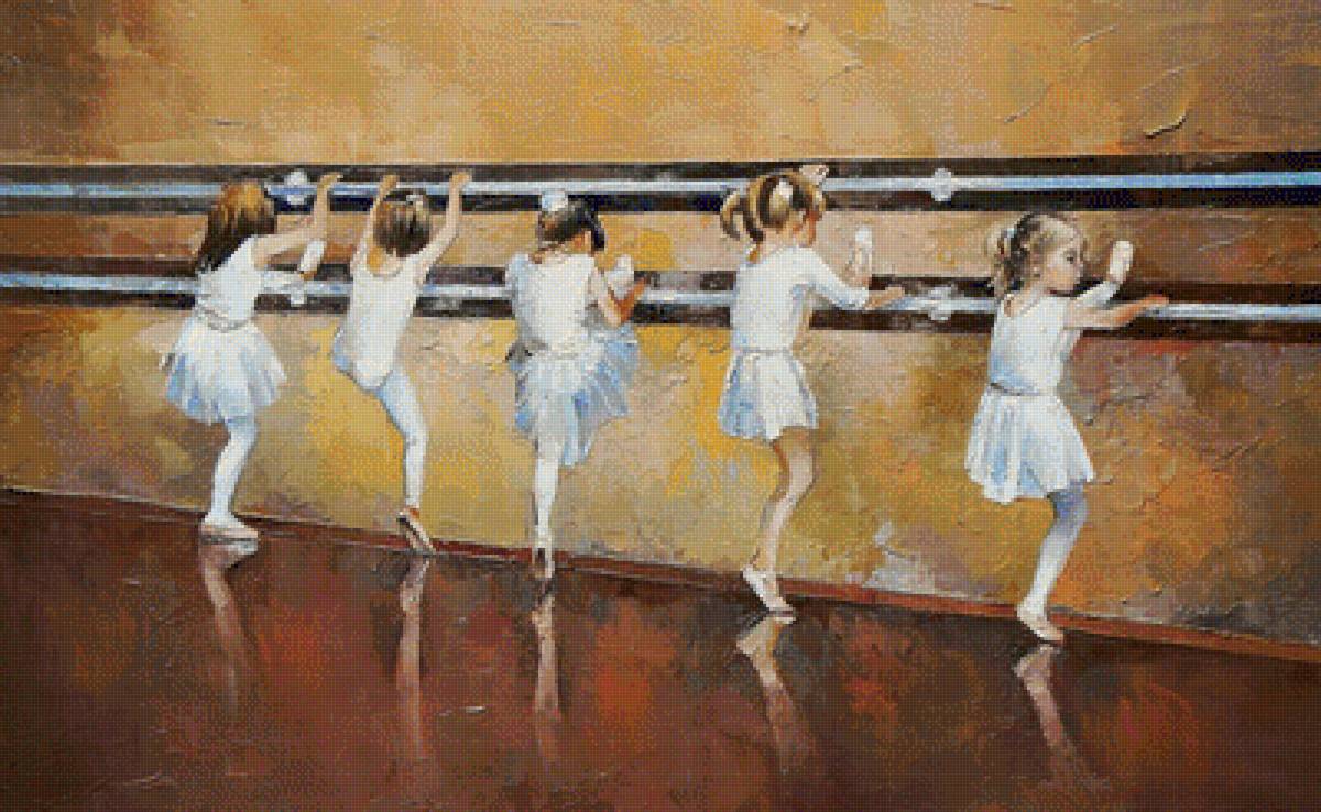 Балерины. - балерины, живопись., картина - предпросмотр