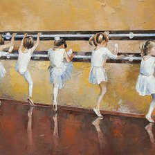 Схема вышивки «Балерины.»