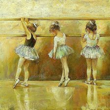 Схема вышивки «Балерины.»