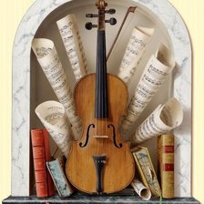 Схема вышивки «Скрипка»