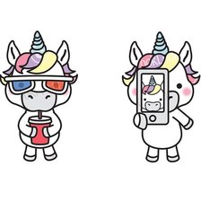 Схема вышивки «единорожки»