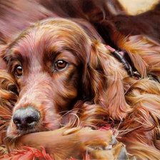 Схема вышивки «Грусть»