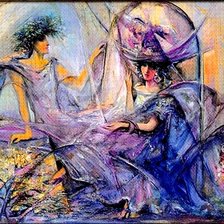 Схема вышивки «поэт и муза»