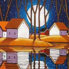 Схема вышивки «Луна»