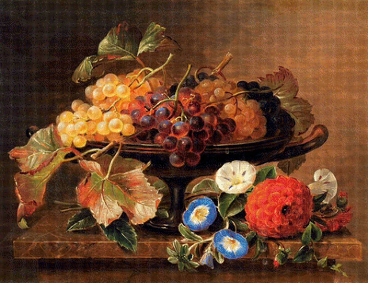 натюрморт - натюрморт, живопись, фрукты, картина - предпросмотр