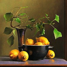 Схема вышивки «Натюрморт с лимоном.»