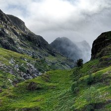 Схема вышивки «Горы Шотландии»