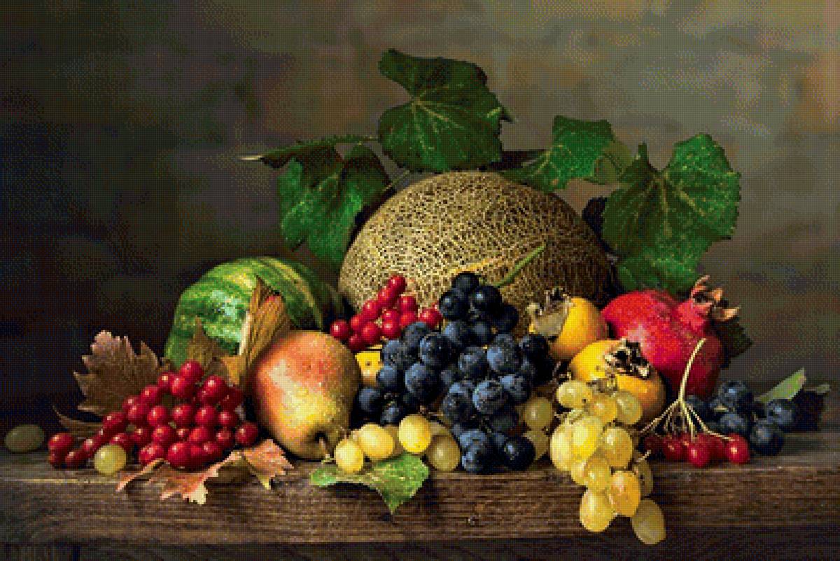 натюрморт1-17 - живопись, фрукты, натюрморт, картина - предпросмотр