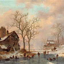 Схема вышивки «Катание на льду»