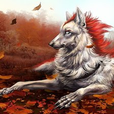 Схема вышивки «Собака»