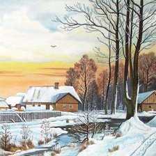 Схема вышивки «Февраль»