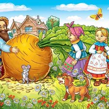 Схема вышивки «репка»