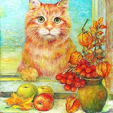 Натюрморт с котом.