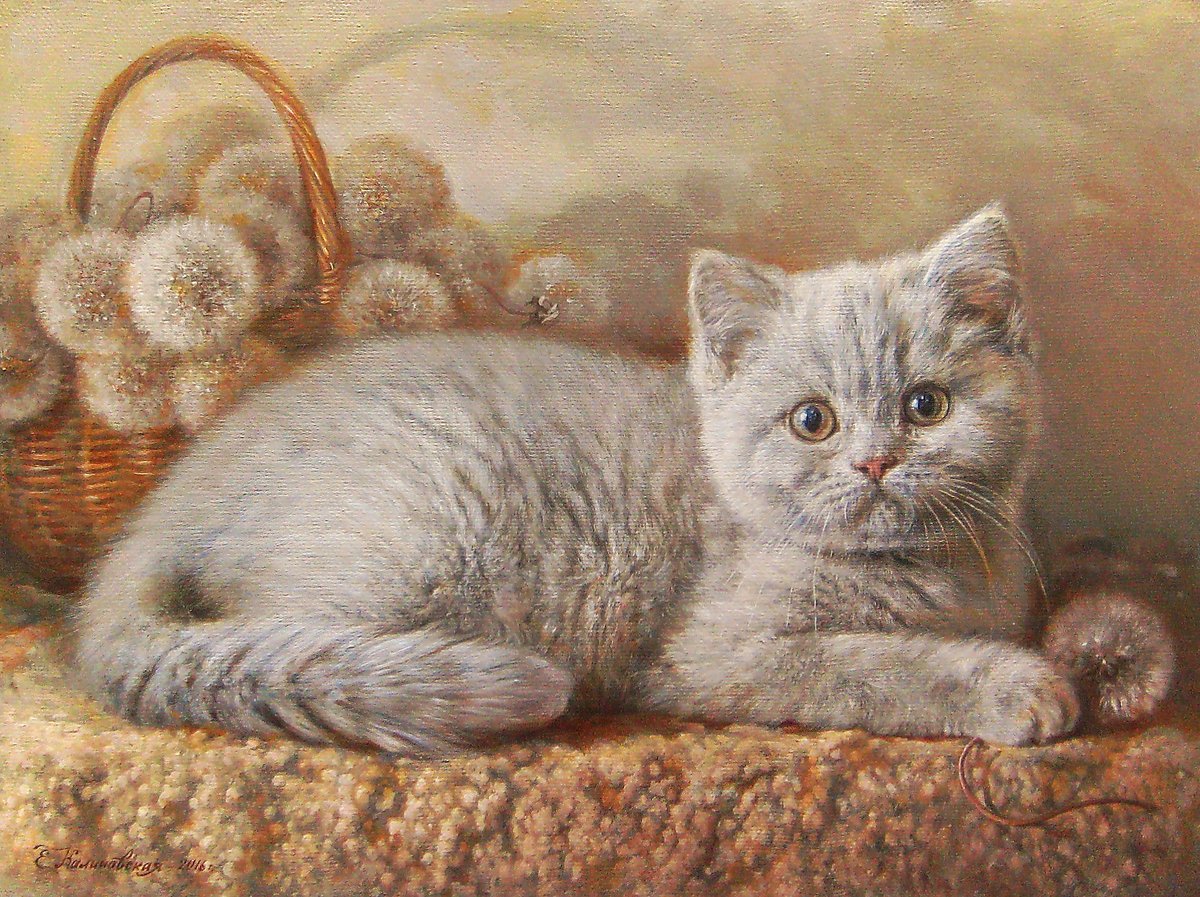Кот. - кот. живопись. - оригинал