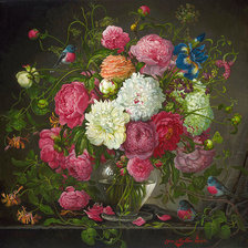 Схема вышивки «kvety,vtáci»