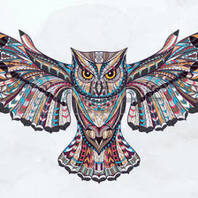 Схема вышивки «Сова»