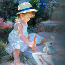 Схема вышивки «дети»