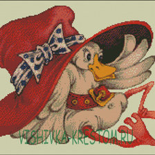 Схема вышивки «утка»