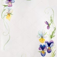 Схема вышивки «фиалочки»