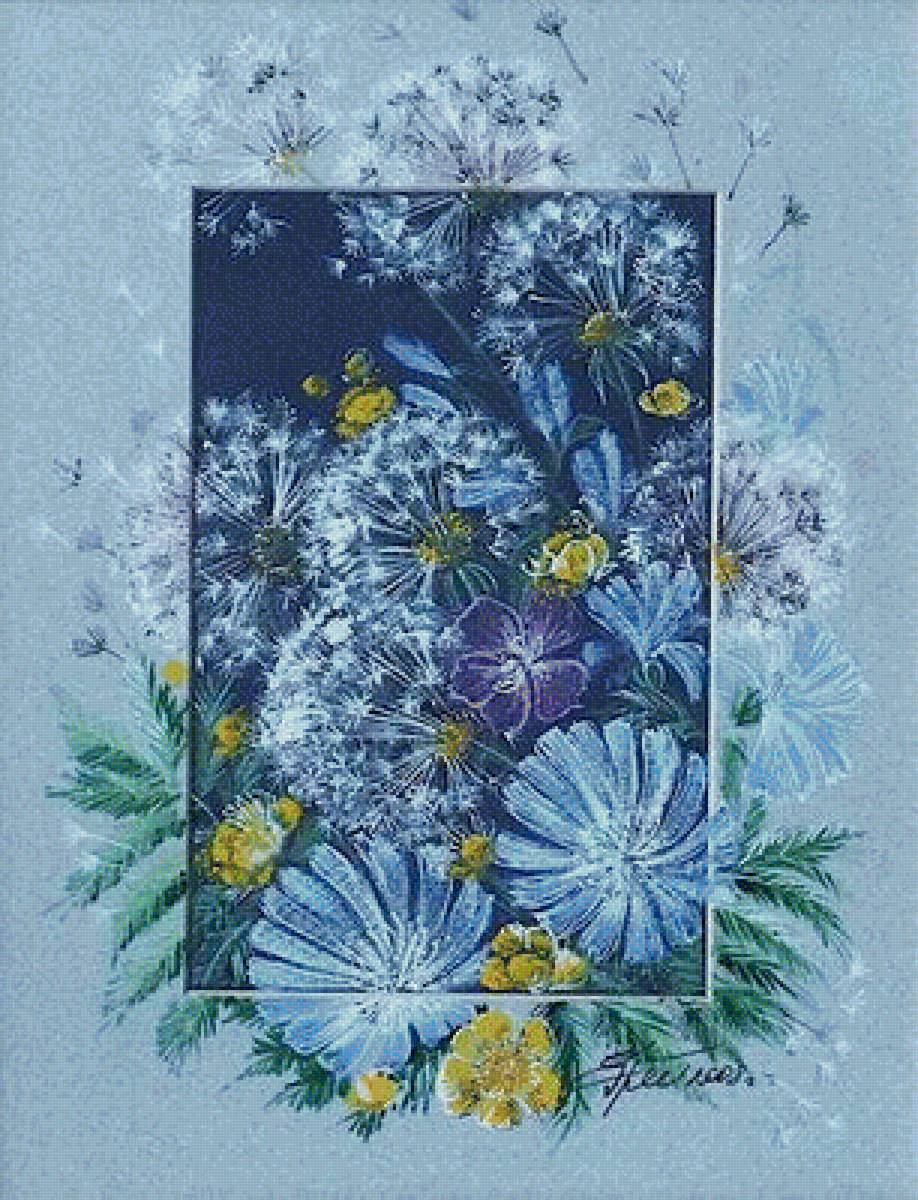 худ. Екатерина Гребенкина - цветы - предпросмотр