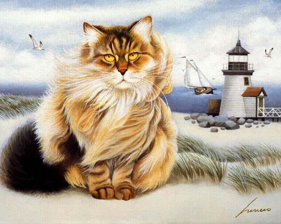 Смотритель маяка боцман - смотритель маяка боцман кот - оригинал