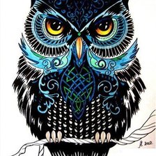 Схема вышивки «сова1»