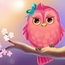 Схема вышивки «сова на подушку»