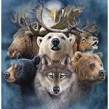 Схема вышивки «Звери»