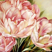 Схема вышивки «тюльпаны»