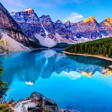 Схема вышивки «горы»