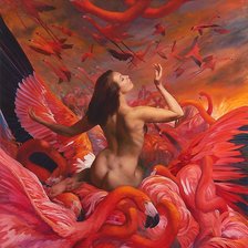 Схема вышивки «Девушка»