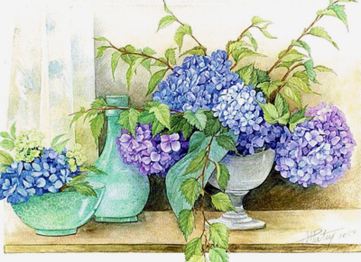 Натюрморт. - натюрморт. живопись., цветы - предпросмотр