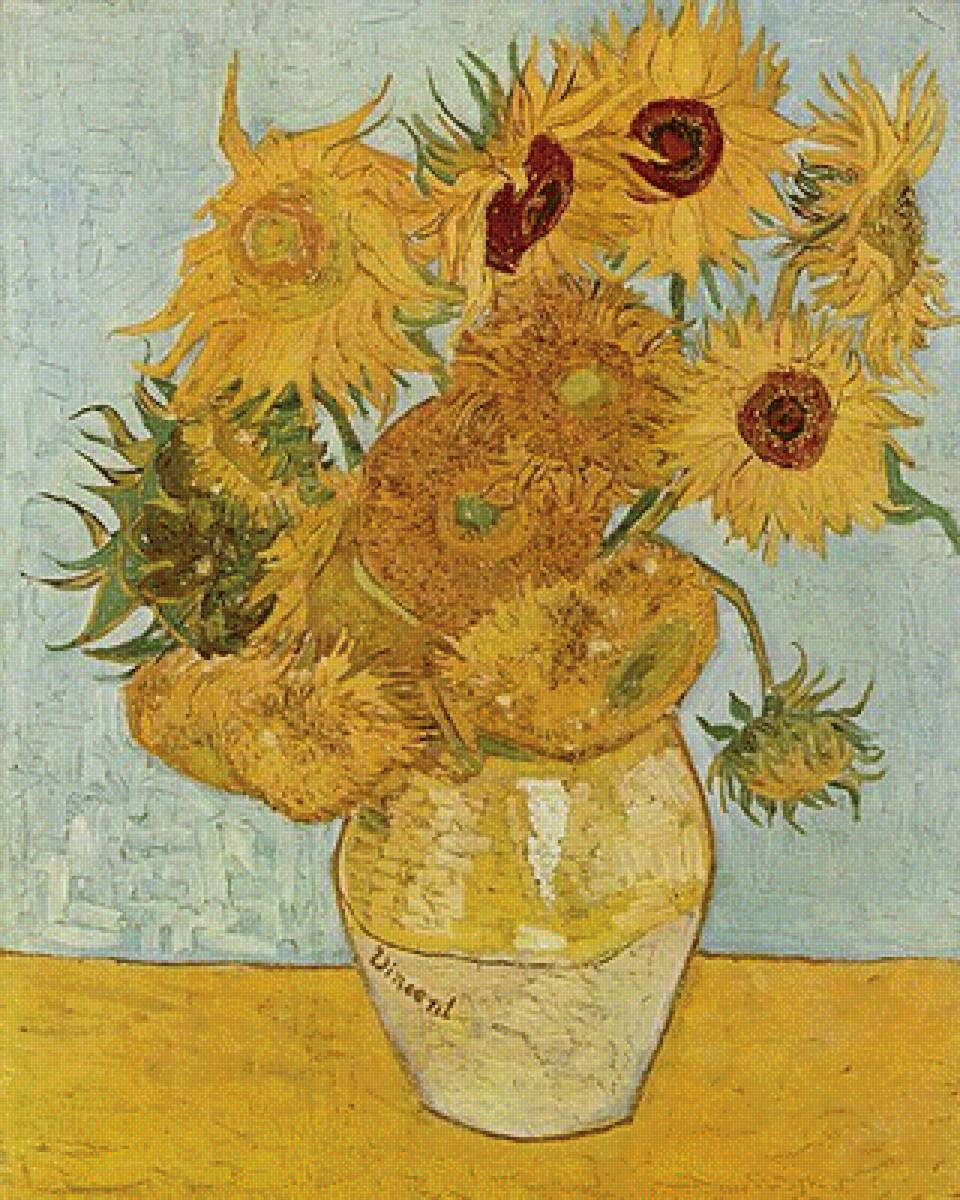 Sunflowers - vincent van gogh - предпросмотр