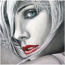 Схема вышивки «Девушка»