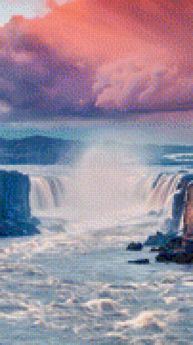 Водопад - пейзаж - предпросмотр