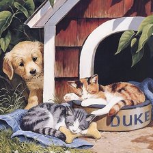 Схема вышивки «друзья»