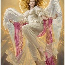 Схема вышивки «ангел»