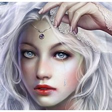 Схема вышивки «Девушка»