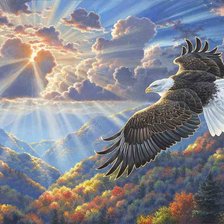 Схема вышивки «среди облаков»