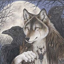 Схема вышивки «Волк»