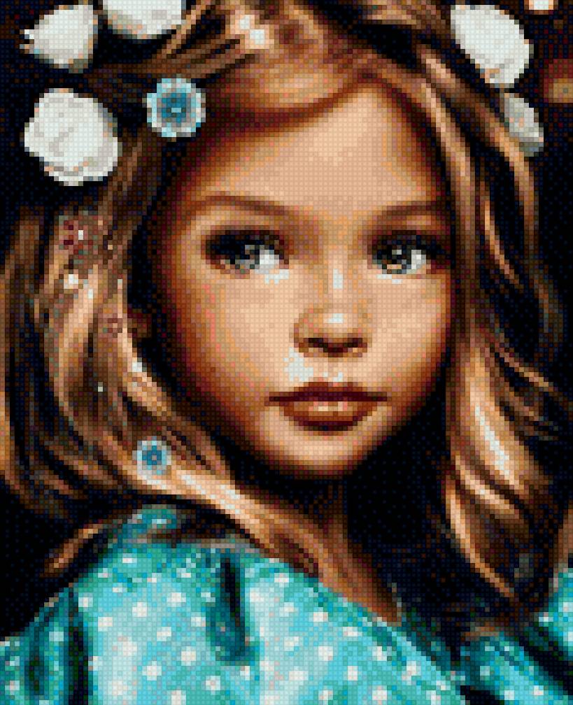 взгляд девочки - предпросмотр