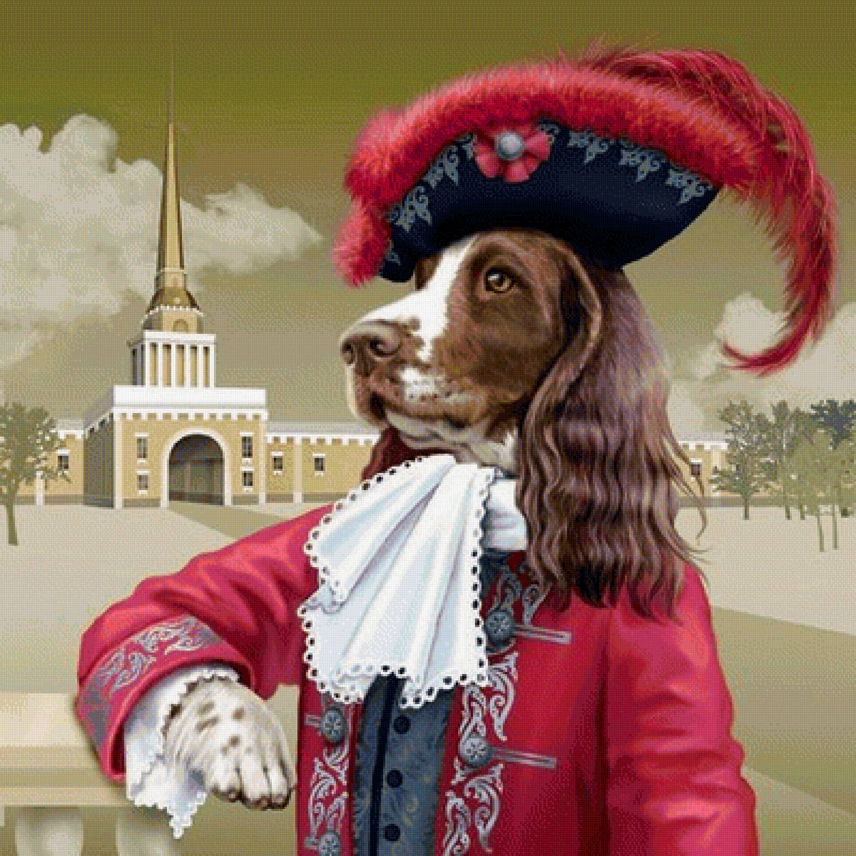 Мир животных - арт, петербург, фэнтези, собака, пес - предпросмотр