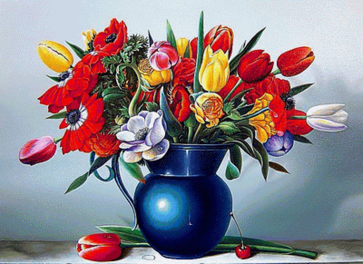 Натюрморт. - цветы, натюрморт, живопись. - предпросмотр