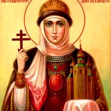 Схема вышивки «св. Ольга»