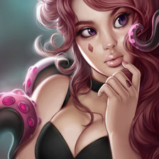 Схема вышивки «девушка»