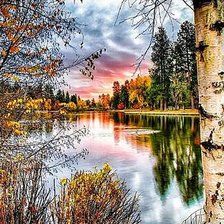 Схема вышивки «Пейзаж»